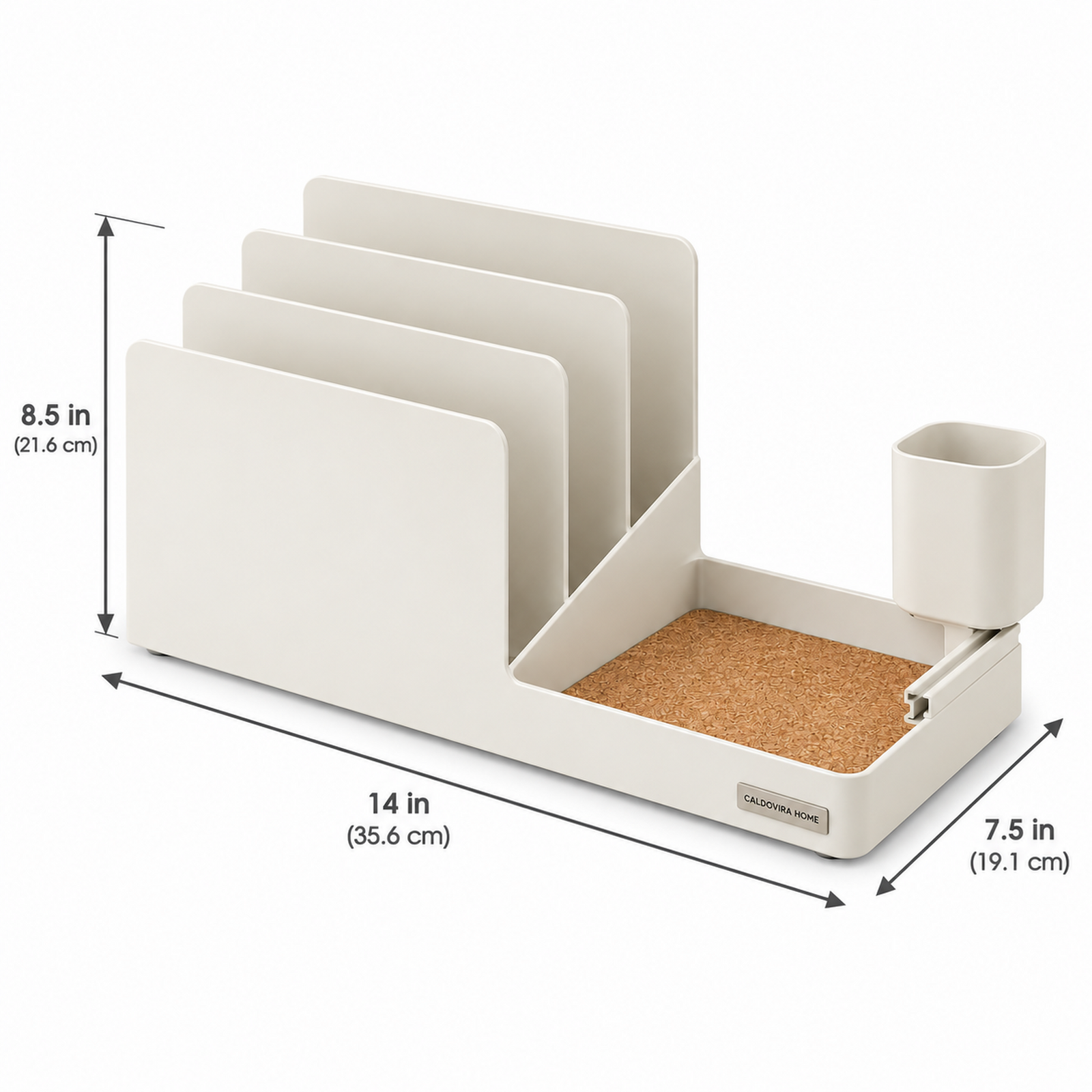 CALDOVIRA HOME PivotDesk File & Supply Caddy