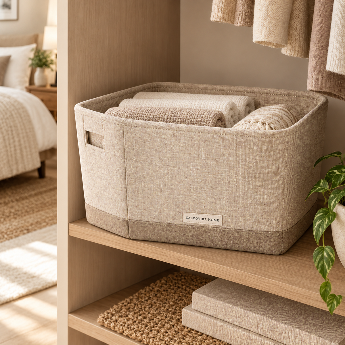 CALDOVIRA HOME HearthFold Rectangular Basket