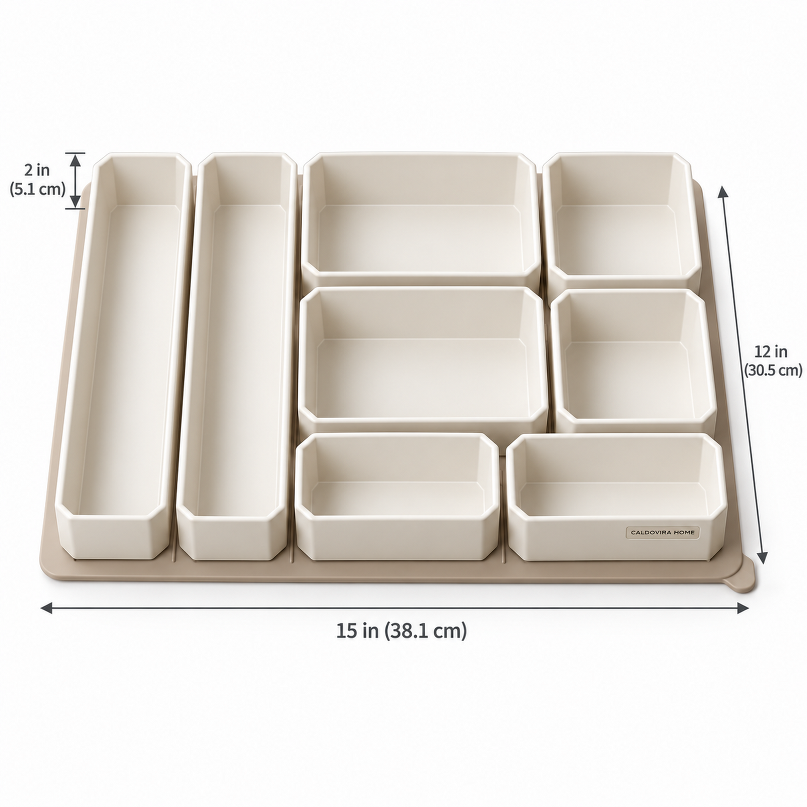 CALDOVIRA HOME GridNest Modular Organizer Set
