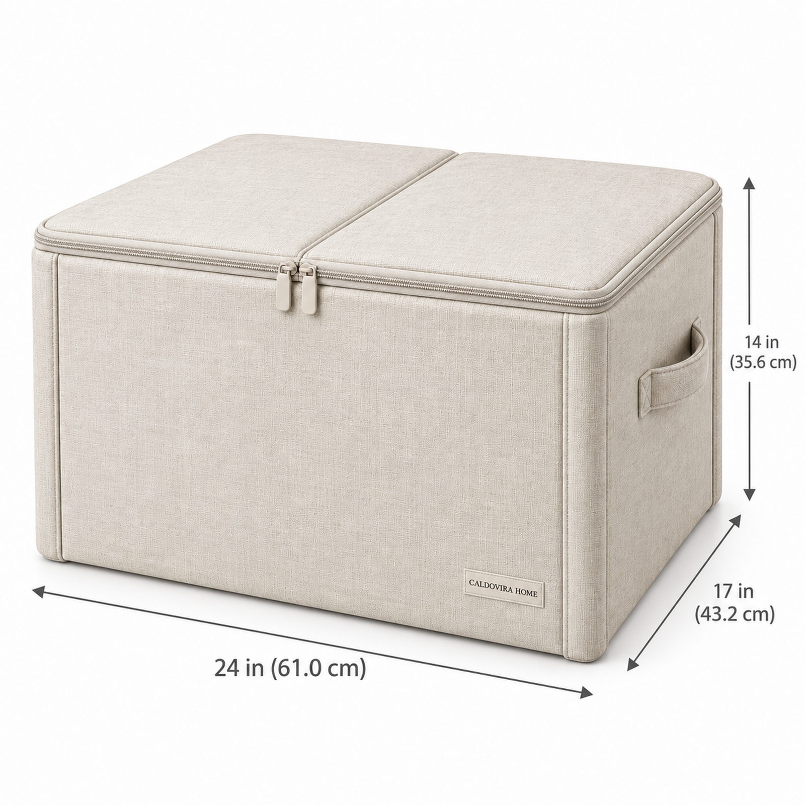 CALDOVIRA HOME LinenVault Structured Bedding Box