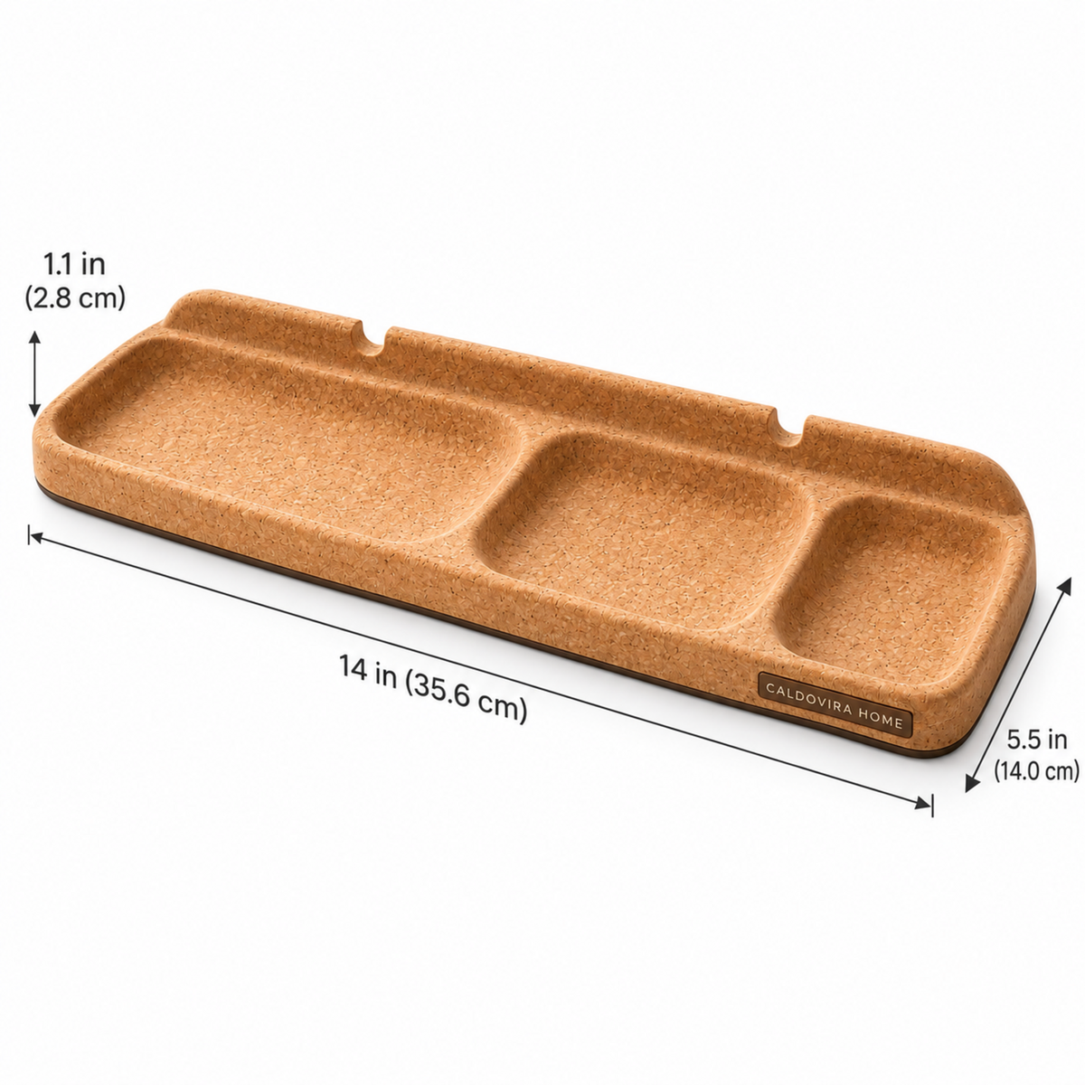 CALDOVIRA HOME ContourCatch Desk Tray